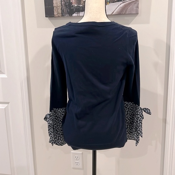 LOFT Tie Bell Sleeve Sweater - Picture 3 of 6